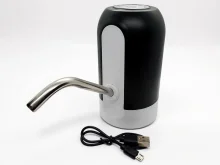 Помпа электрическая для бутылки воды USB аккумуляторная – удобный диспенсер для дома и дачи | RIZNEVDIM