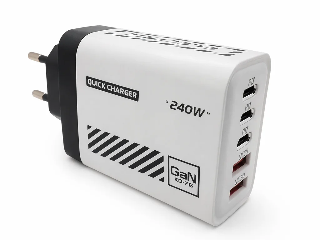 Адаптер (зарядка) на 5 устройств сразу (3×Type-C + 2×USB)
