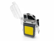 USB запальничка з електроспіраллю та LED-ліхтариком Type-C, вологозахищена