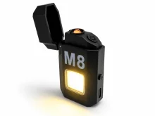 Електрична спіральна USB-запальничка Type-C з LED-ліхтариком M8