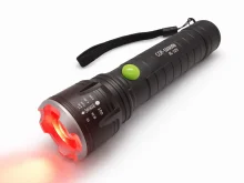 Фонарь Bailong BL-B23 с красным светом USB, аккумулятор 18650